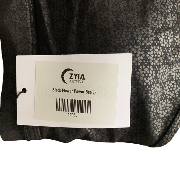 Zyia Black Flower Power Bra - Picture 4 of 5